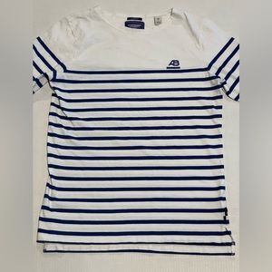 Scotch Soda l/s shirt mens size large EUC white/blue